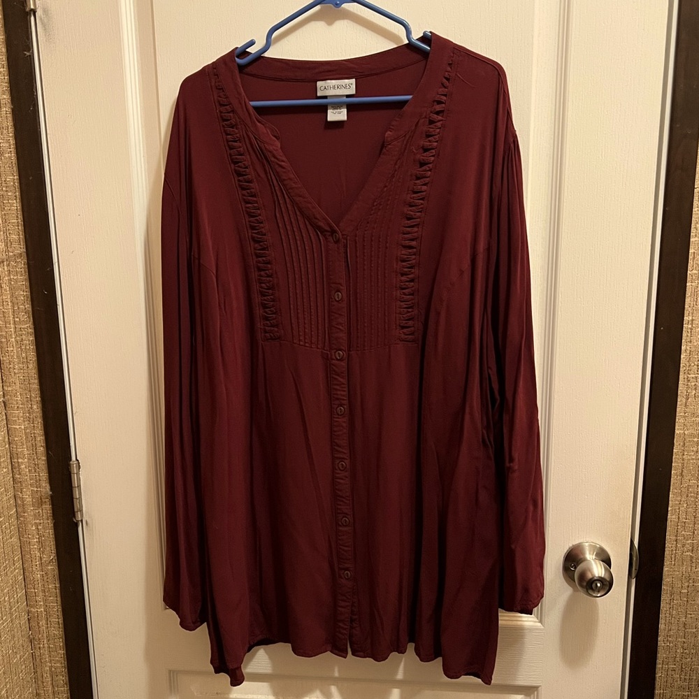 Catherines Button Up Tunic 4X
